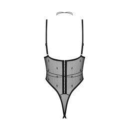 Anniverse special body ouvert et harnais - Noirs XL/XXL - Obsessive Freedom - Lingerie Femme