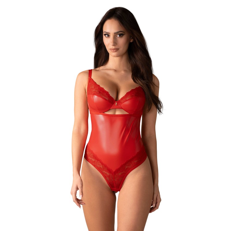 Aliosa body - Rouge L/XL - Obsessive - Lingerie Femme Aliosa body - Rouge L/XL - Obsessive - Lingerie Femme