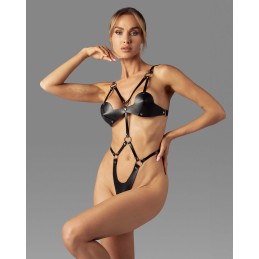 Dame controle body ouvert - Noir S/M/L - Obsessive - Lingerie Femme