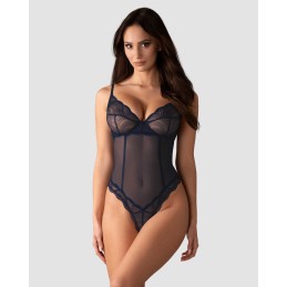 Nightly blue body ouvert - Bleu M/L - Obsessive - Lingerie Femme