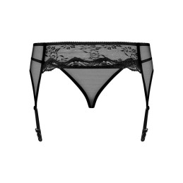 Charms Porte-jarretelles et String - Noir XXL/XXXL