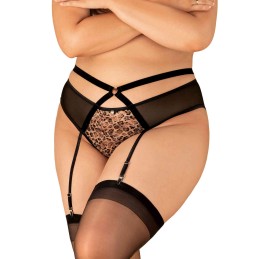 Allunes Porte jarretelles - Noir L/XL
