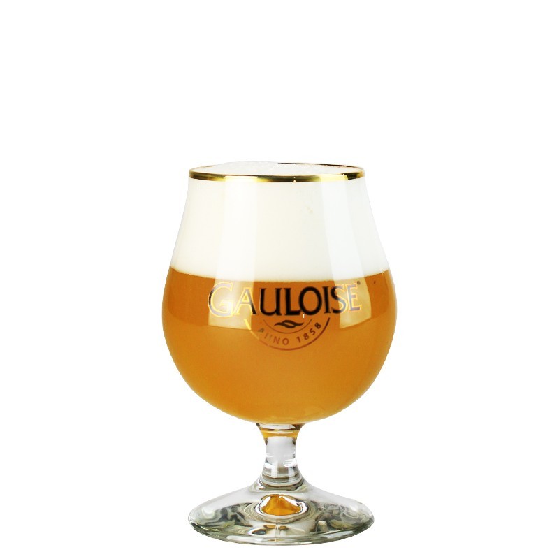 Verre à bière La Gauloise 25 cl pour dégustation de bières belges