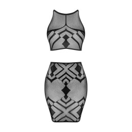 K101 top et jupe - Noire S/M/L