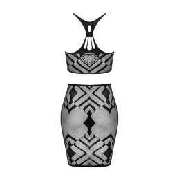 K101 top et jupe - Noire S/M/L