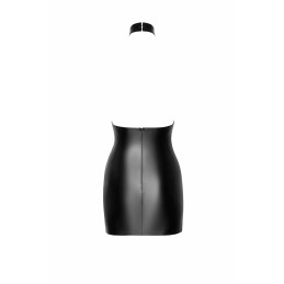 Eros mini robe dos nu en maille floquée et wetlook L