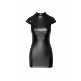 Mini robe fantaisie wetlook avec laéage au dos L