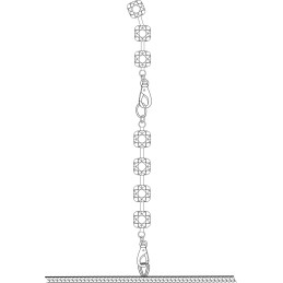 Mirage Mini robe wetlook avec bijou chaéne en strass S
