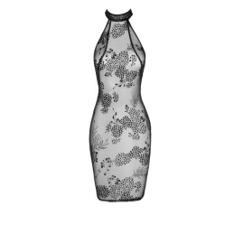 Robe midi en Taille uniquelle avec bretelles en velours dans le dos L