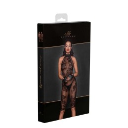 Robe midi en Taille uniquelle avec bretelles en velours dans le dos L