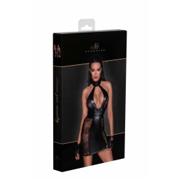 Robe courte en Taille uniquelle, empiécements en Powerwetlook et fermeTaille uniquere de corset XXXL