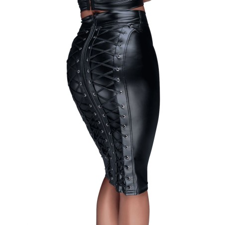 Jupe crayon Powerwetlook XXXL - Noir Handmade - Lingerie Femme Jupe crayon Powerwetlook XXXL - Noir Handmade - Lingerie Femme