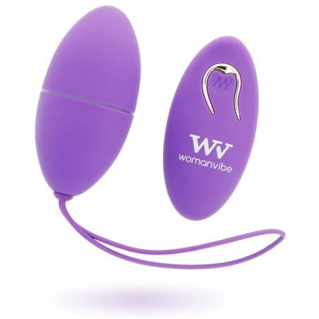 WOMANVIBE - ALSAN EGG TELECOMMANDE NOIR SILICONE VIOLET WOMANVIBE - ALSAN EGG TELECOMMANDE NOIR SILICONE VIOLET