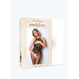 Le numéro 12 bodystocking Clara Morgane - Noir Taille unique