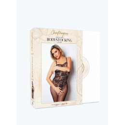 Le numéro 13 bodystocking Clara Morgane - Noir Taille unique