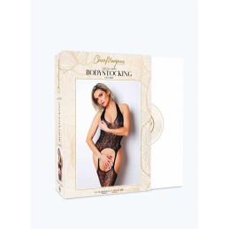 Le numéro 16 bodystocking Clara Morgane - Noir Taille unique