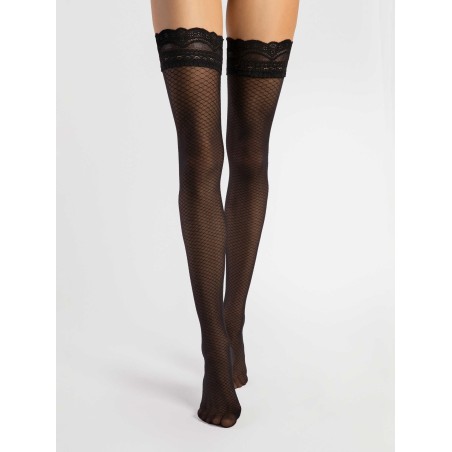 Dolcezza bas 20 den - Noir T4 - Fiore - Lingerie Femme Dolcezza bas 20 den - Noir T4 - Fiore - Lingerie Femme