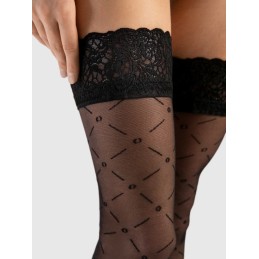 Enchanté bas 20 den - Noir T4 - Fiore - Lingerie Femme