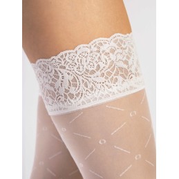 Enchanté bas 20 den - Blancs T4 - Fiore - Lingerie Femme