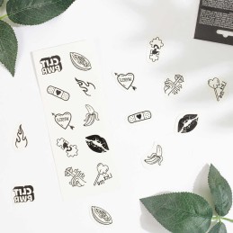 Candy collection - Tatouages temporaires pack de 10 Taille unique Candy collection - Tatouages temporaires pack de 10 Taille unique
