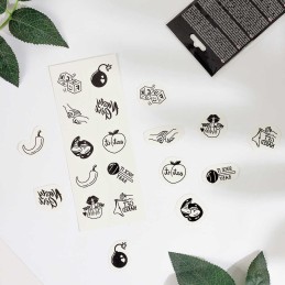Spicy collection - Tatouages temporaires pack de 10 Taille unique Spicy collection - Tatouages temporaires pack de 10 Taille unique