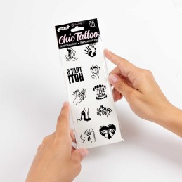 Kinky collection - Tatouages temporaires pack de 10 Taille unique