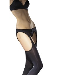 Diavola Bas jarretelles 60 DEN - Noir T3 - Fiore - Lingerie Femme