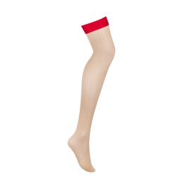 Bas jarretelles rouge L/XL Bas jarretelles rouge L/XL