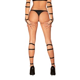 Armares Harnais de jambe - Noirs Taille unique - Obsessive - Lingerie Femme