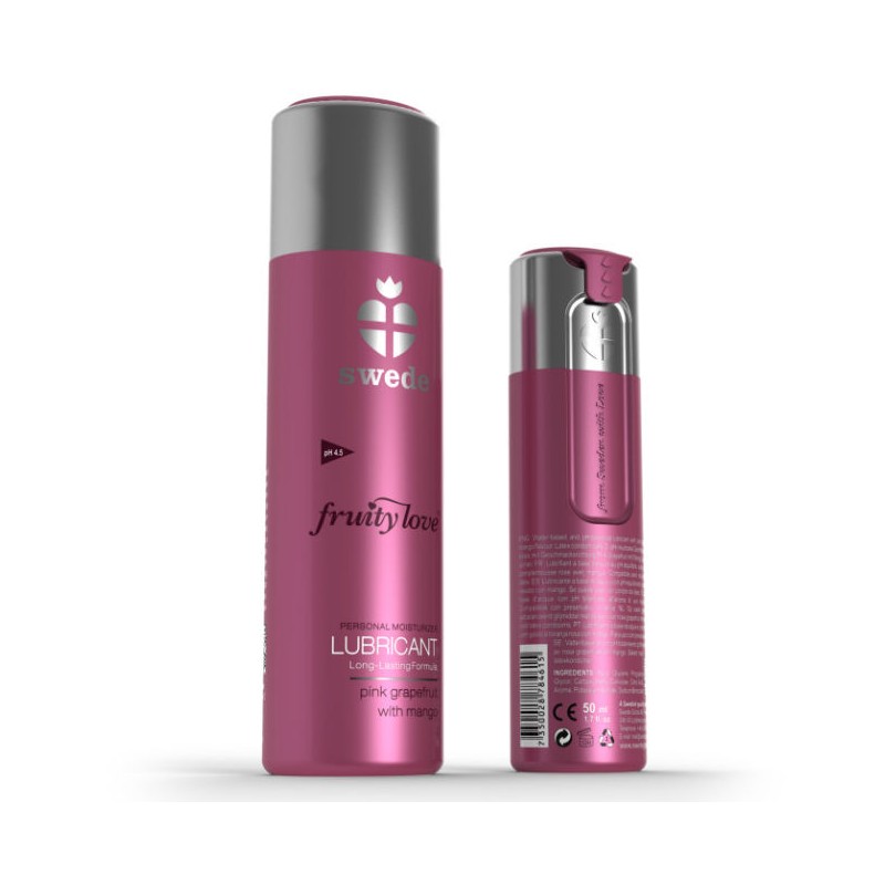 SWEDE - FRUITY LOVE LUBRIFIANT PAMPLEMOUSSE ROSE À LA MANGUE 100 ML SWEDE - FRUITY LOVE LUBRIFIANT PAMPLEMOUSSE ROSE À LA MANGUE 100 ML