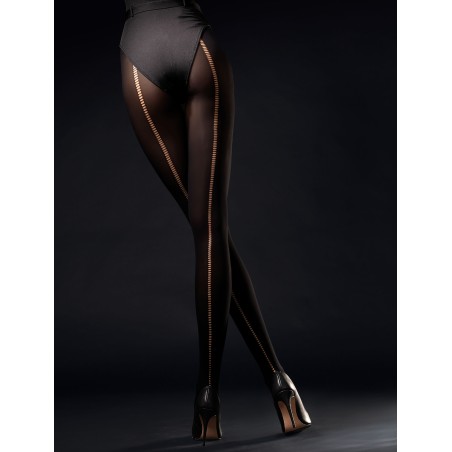 Wild Side Collants 60 DEN - Noir T2 - Fiore - Lingerie Femme Wild Side Collants 60 DEN - Noir T2 - Fiore - Lingerie Femme