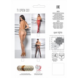 Collants ouverts 20 den - Noir T3/T4 - Passion Lingerie - Lingerie Femme