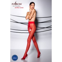 Collants ouverts 20 DEN - Rouge T1/T2 - Passion Lingerie - Lingerie Femme Collants ouverts 20 DEN - Rouge T1/T2 - Passion Lingerie - Lingerie Femme