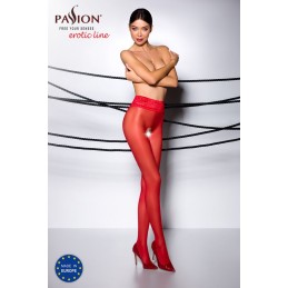 Collants ouverts 30 DEN - Rouge T1/T2 - Passion Lingerie - Lingerie Femme