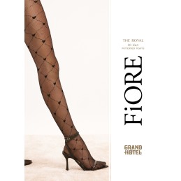 The Royal collants 20 den - Noir T4 - Fiore - Lingerie Femme