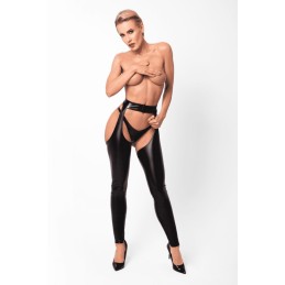 Rebel wetlook chaps XL - Noir Handmade - Lingerie Femme
