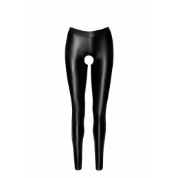 Leggings Taboo wetlook avec entrejambe et fesses ouvertes L