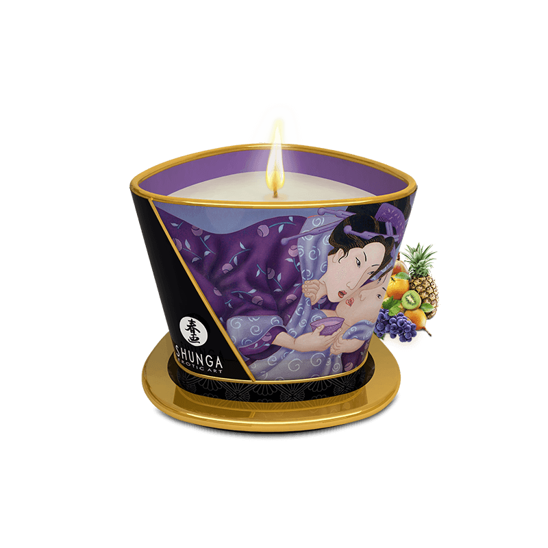 Bougie de massage lueur et caresses - Libido Fruits exotiques  - Shunga - Bougie Bougie de massage lueur et caresses - Libido Fruits exotiques  - Shunga - Bougie