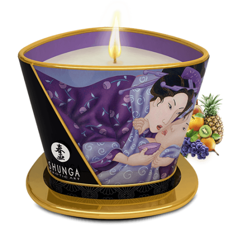 Bougie de massage lueur et caresses - Libido Fruits exotiques  - Shunga - Bougie Bougie de massage lueur et caresses - Libido Fruits exotiques  - Shunga - Bougie