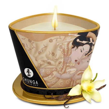 Bougie de massage lueur et caresses - Désir Vanille  - Shunga - Bougie Bougie de massage lueur et caresses - Désir Vanille  - Shunga - Bougie