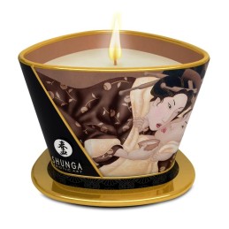 Bougie de massage lueur et caresses - Excitation Chocolat enivrant  - Shunga - Bougie
