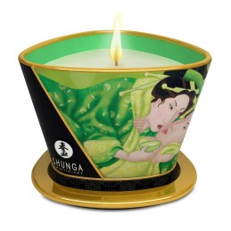 Bougie de massage lueur et caresses - ZeniTaille uniquede Thé vert exotique  - Shunga - Bougie
