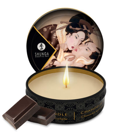 Mini bougie de massage - Excitation Chocolat enivrant  - Shunga - Bougie Mini bougie de massage - Excitation Chocolat enivrant  - Shunga - Bougie