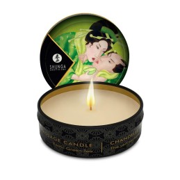 Mini bougie de massage - ZeniTaille uniquede Thé vert exotique  - Shunga - Bougie