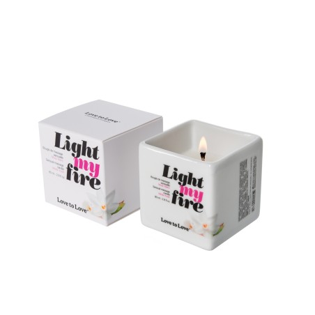 Light My Fire Musc Blanc 80ML  - Love to Love - Bougie Light My Fire Musc Blanc 80ML  - Love to Love - Bougie