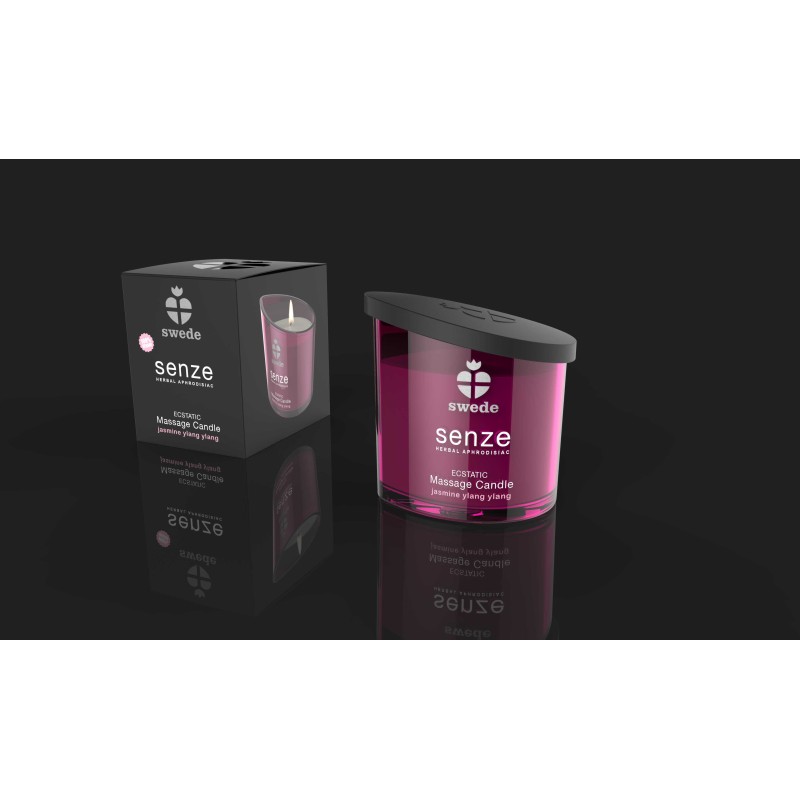 Bougie de massage - Ecstatic - Jasmine Ylang Ylangé - 50 ml  - Swede - Bougie Bougie de massage - Ecstatic - Jasmine Ylang Ylangé - 50 ml  - Swede - Bougie