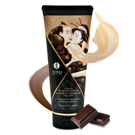 Créme de Massage délectable - Chocolat enivrant Taille unique - Shunga - Pour les massages