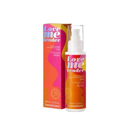 Love Me Tender Fraise 100ML  - Love to Love - Pour les massages