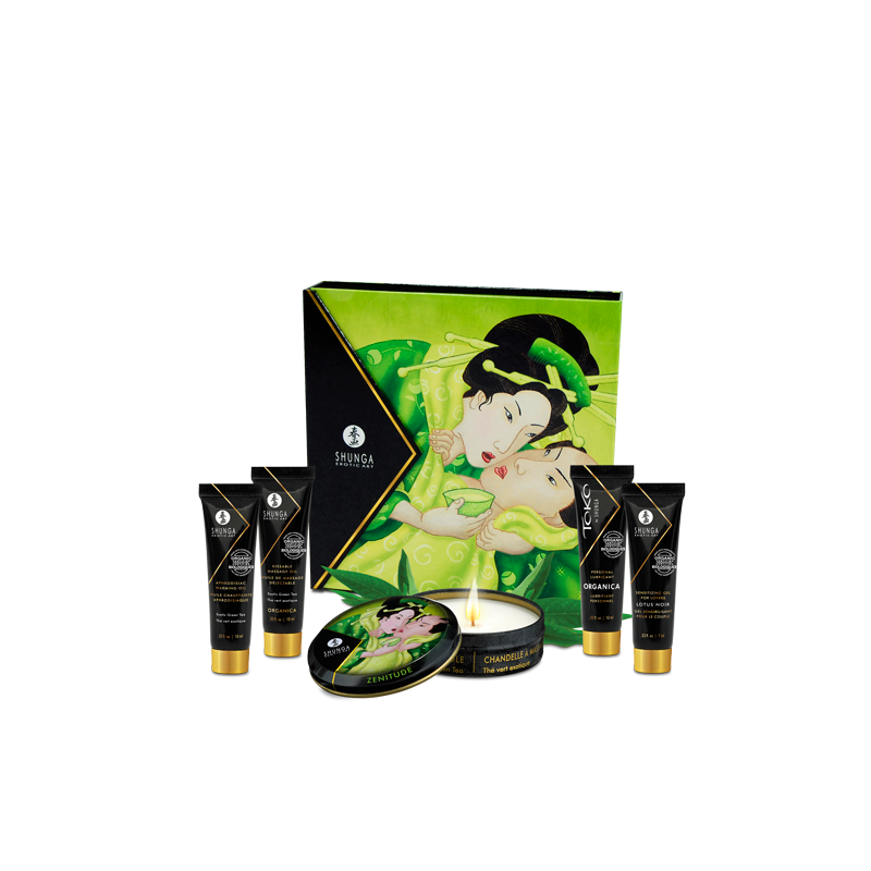 Kit Secret de Geisha - ORGANICA - Thé vert exotique Taille unique - Shunga - Pour les massages Kit Secret de Geisha - ORGANICA - Thé vert exotique Taille unique - Shunga - Pour les massages