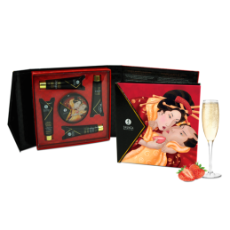 Kit Secret de Geisha - ORGANICA - Vin pétillant é la fraise Taille unique - Shunga - Pour les massages